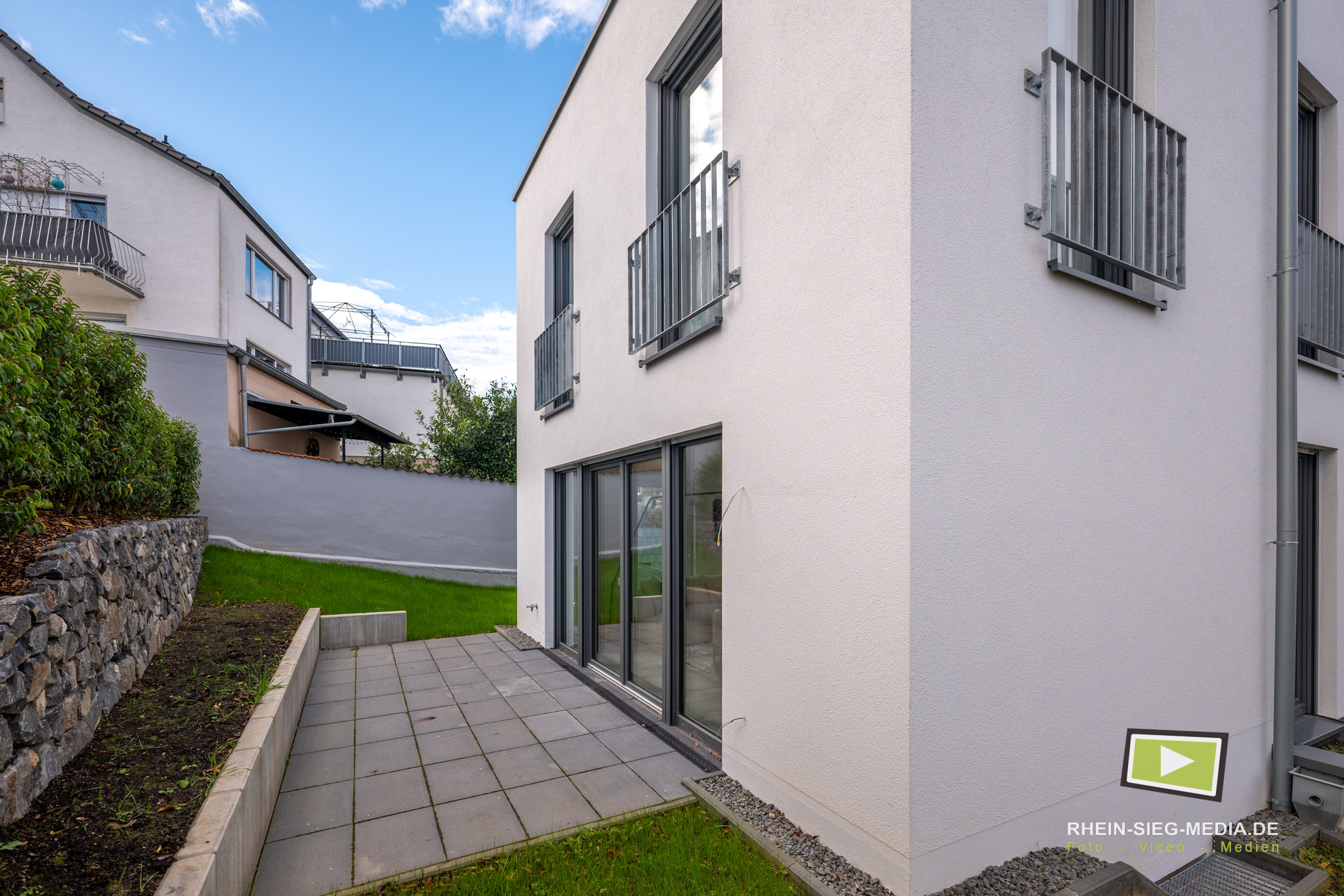 immobilienfotografie terrasse gartenwohnung